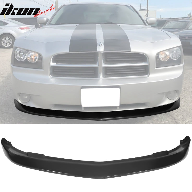 2006-10 Dodge Charger V2 Style Unpainted Front Lip Splitter Spoiler PU