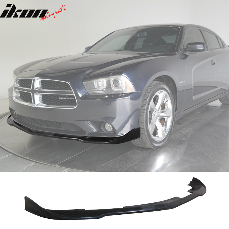 2011-2014 Dodge Charger RT SXT SE IKON Style Front Bumper Lip PU