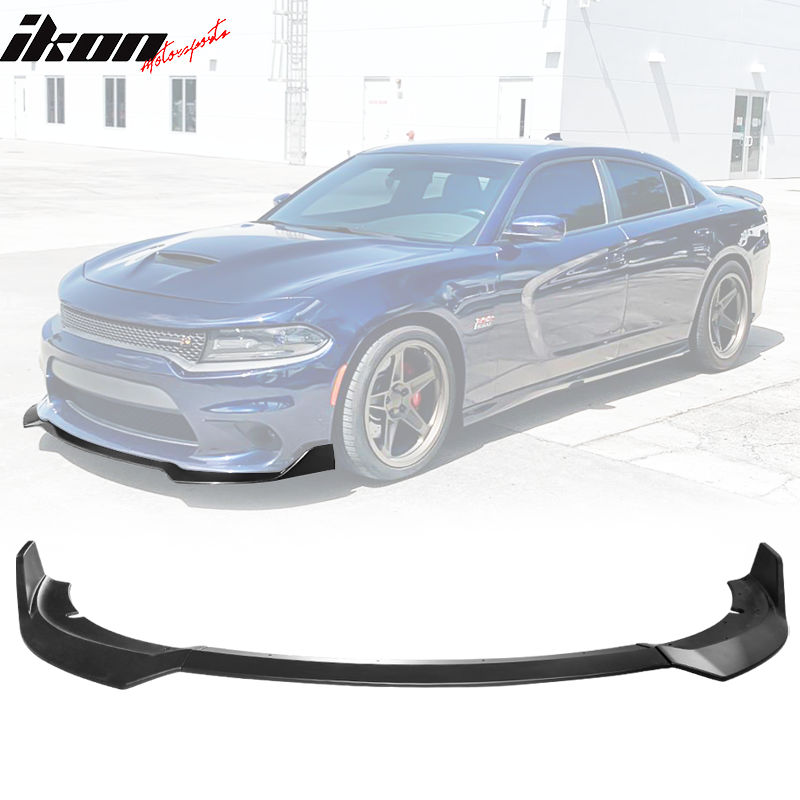 Fits 15-23 Dodge Charger SRT V1 Front Bumper Lip 3PCS ABS