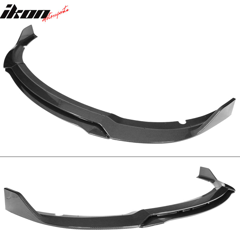 Fits 15-23 Dodge Charger SRT Front Bumper Lip Spoiler 4PC V3 Style Matte Black