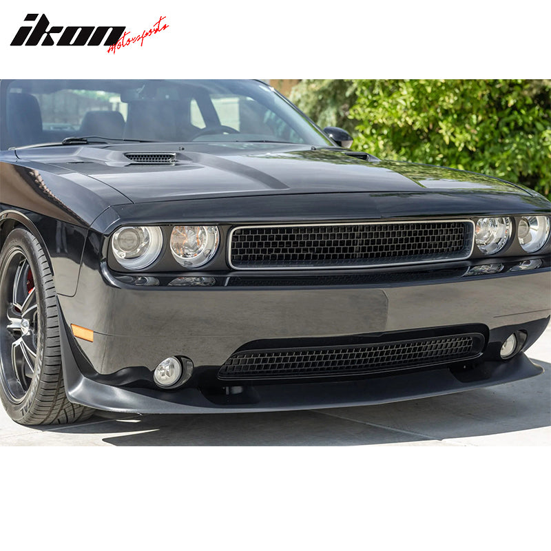 Clearance Sale Fits 11-14 Challenger SRT Style PU Front Bumper Lip Spoiler Black