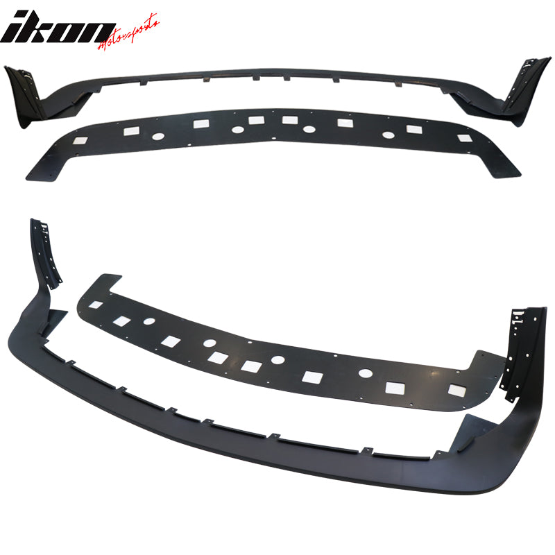 Fits 08-14 Dodge Challenger Front Bumper Cover + Demon Style Lip + Fender Flares