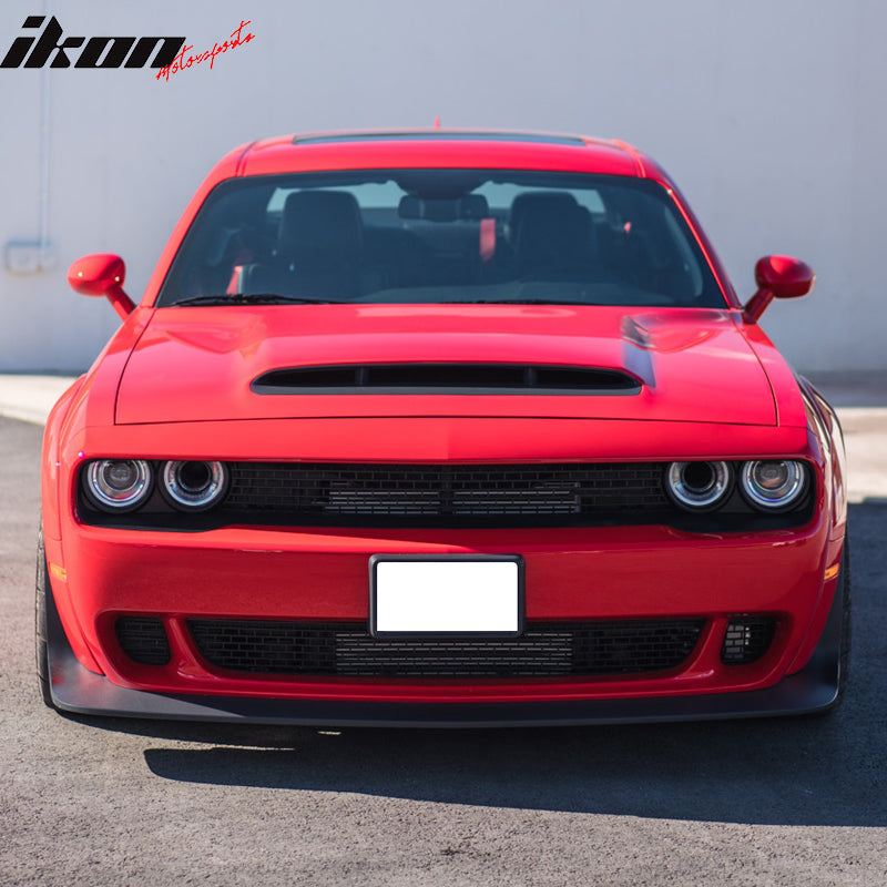 For 18-23 Dodge Challenger Demon DM Front Bumper Lip Spoiler PP Painted Color