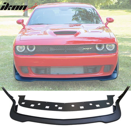 Fit 15-23 Dodge Challenger Hellcat Front Bumper Cover W/Lip + Demon Fender Flare