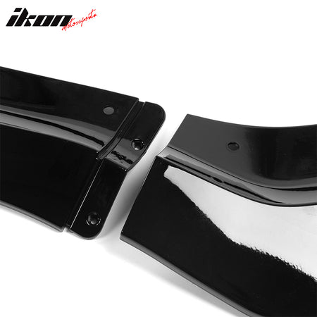 Fits 20-23 Dodge Charger Widebody, IKON V2 Style Front Bumper Lip 4pcs ABS