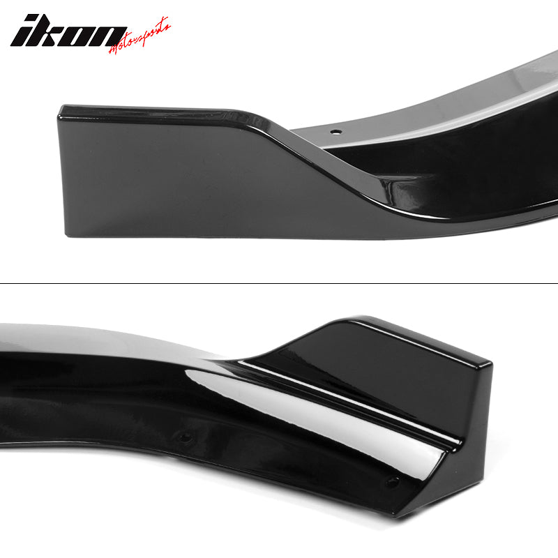 Fits 20-23 Dodge Charger Widebody, IKON V2 Style Front Bumper Lip 4pcs ABS