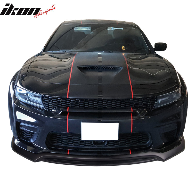 Fits 20-23 Dodge Charger SRT Widebody IKON V3 Front Lip PP #PFB Sublime Metallic