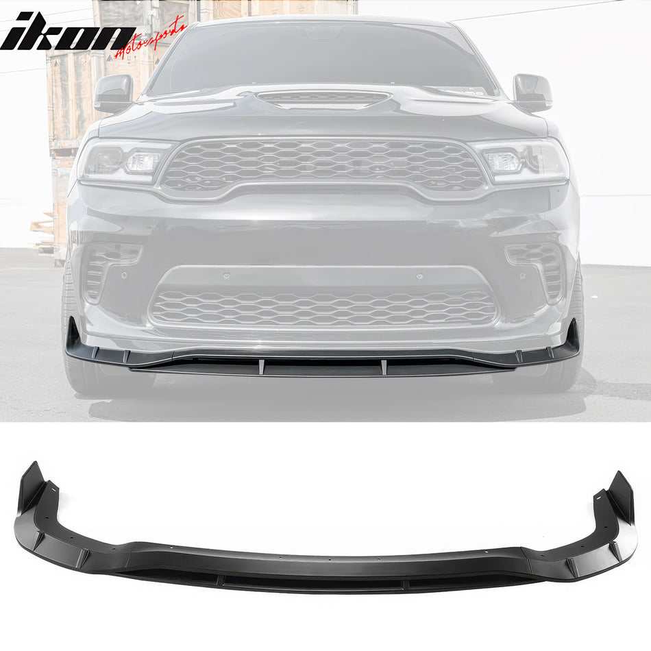 2021-2024 Dodge Durango SRT Hellcat Front Bumper Lip Matte Black 4PC