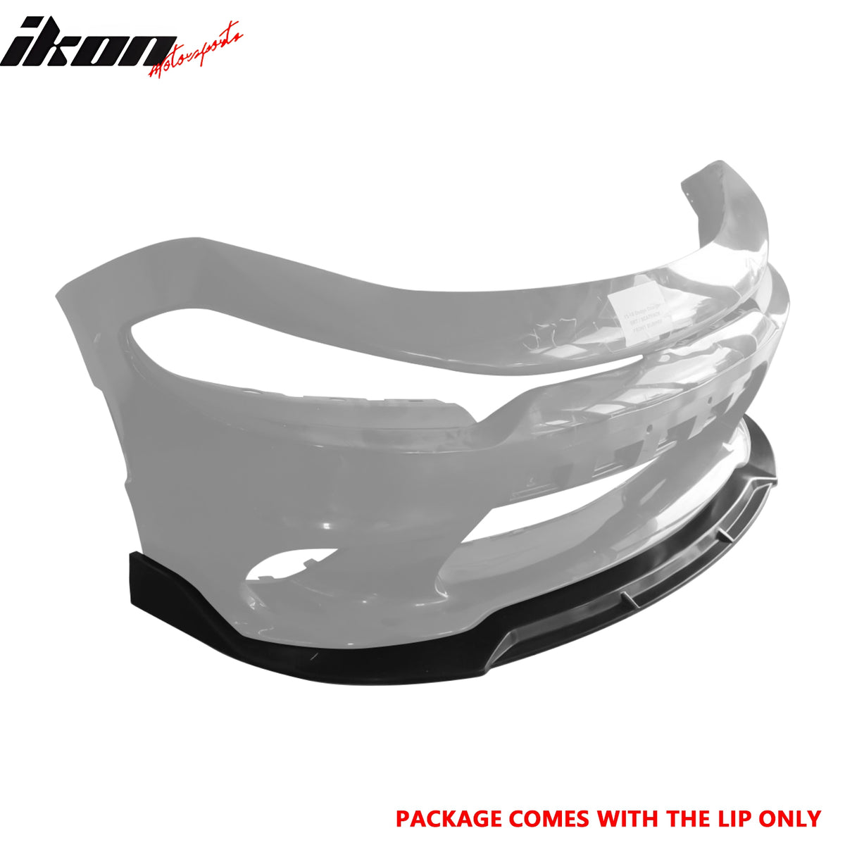 Fits 15-22 Dodge Charger SRT & Scat Pack V2 Style Front Bumper Lip Unpainted PU