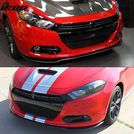 Fits 13-16 Dodge Dart GTS Style Front Bumper Lip Spoiler Splitter Unpainted PU