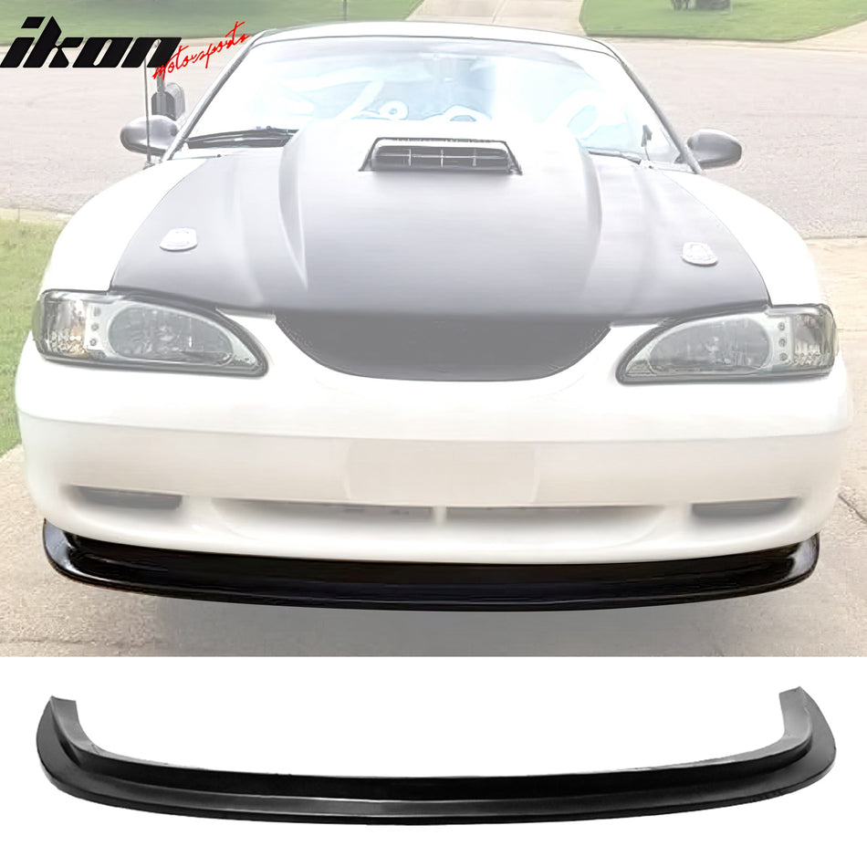 1999-2004 Ford Mustang MDA Style Unpainted Black Front Lip SplitterPU