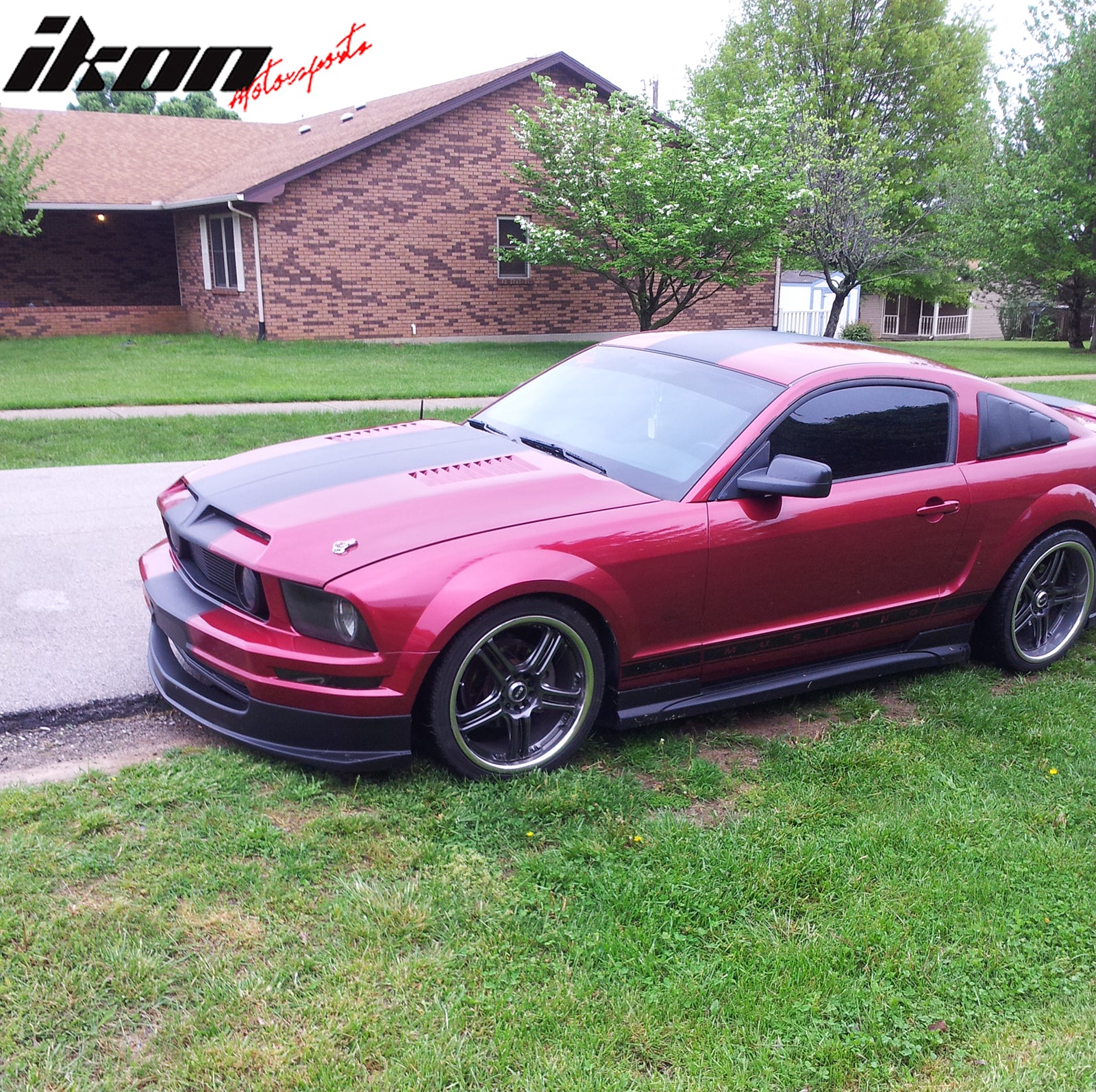 Fits 05-09 Ford Mustang V6 Only Sport Style Front Bumper Lip Spoiler Unpainted