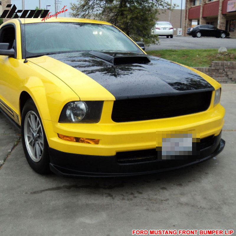 Fits 05-09 Ford Mustang V6 Only Sport Style Front Bumper Lip Spoiler Unpainted