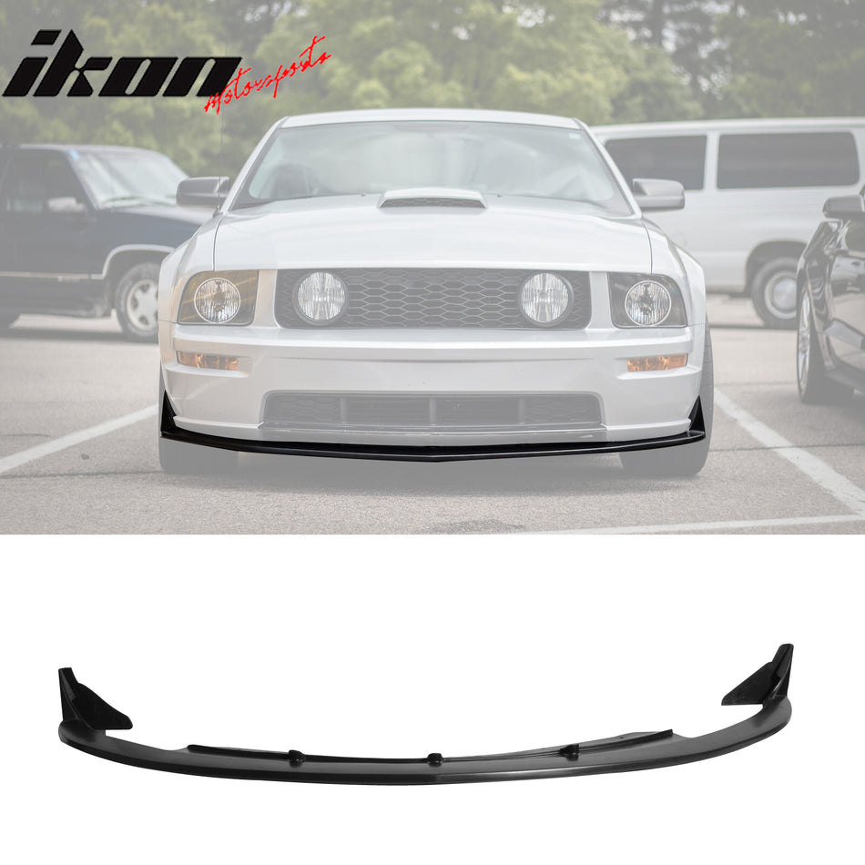 2005-2009 Ford Mustang V8 Type CV3 Black Front Bumper Lip PU