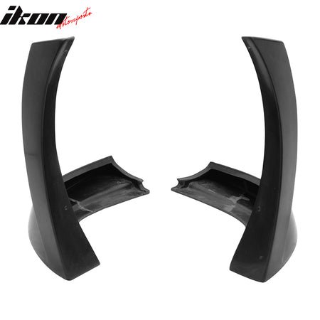 Fits 10-12 Ford Mustang V6 XE Style 2PCS Front Bumper Lip Splitters Spoiler PU