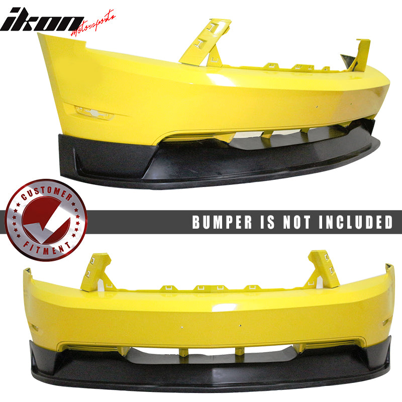 Fits 10-12 Ford Mustang GT V8 ST Style Unpainted Front Bumper Lip Spoiler - PU