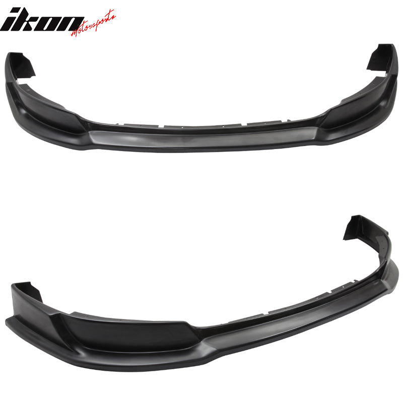 IKON MOTORSPORTS, Front Bumper Lip Compatible With 2013-2014 FORD MUSTANG V6 & GT, Front Lip Spoiler Splitter