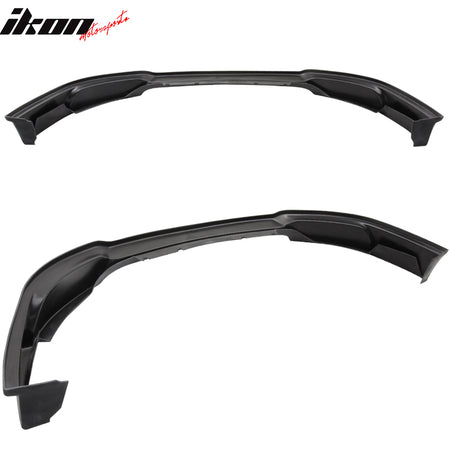 IKON MOTORSPORTS, Front Bumper Lip Compatible With 2013-2014 FORD MUSTANG V6 & GT, Front Lip Spoiler Splitter