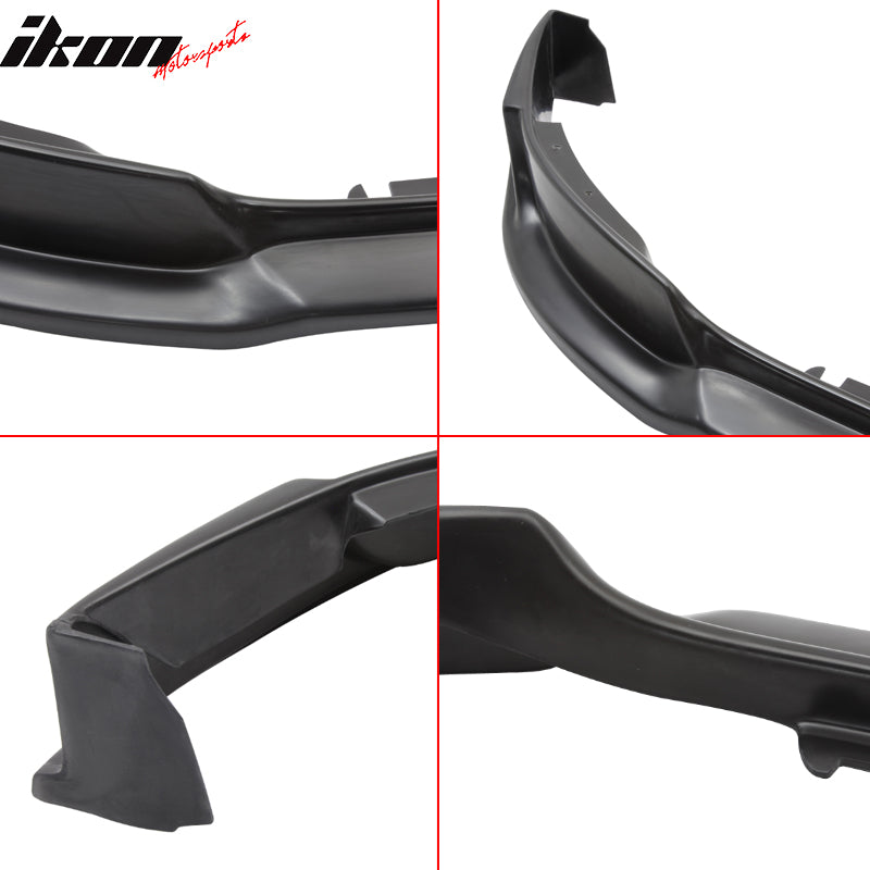 IKON MOTORSPORTS, Front Bumper Lip Compatible With 2013-2014 FORD MUSTANG V6 & GT, Front Lip Spoiler Splitter