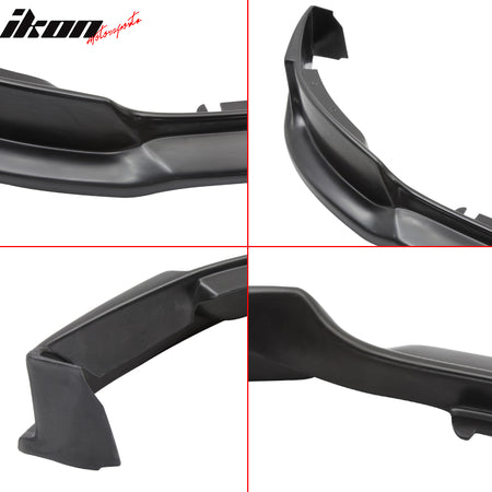 IKON MOTORSPORTS, Front Bumper Lip Compatible With 2013-2014 FORD MUSTANG V6 & GT, Front Lip Spoiler Splitter