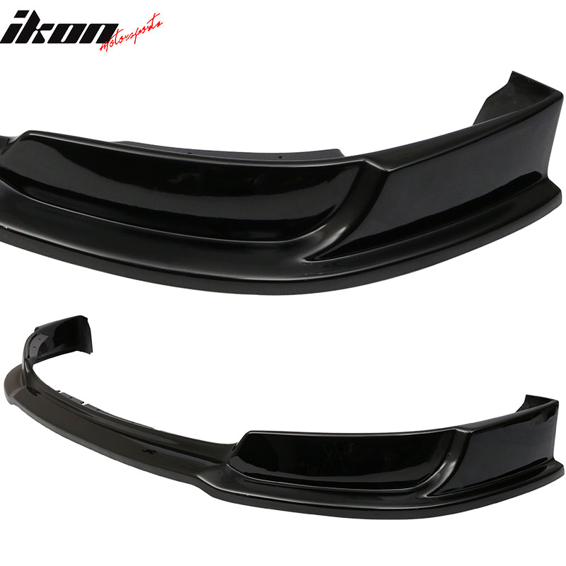 IKON MOTORSPORTS, Front Bumper Lip Compatible With 2013-2014 FORD MUSTANG V6 & GT, Front Lip Spoiler Splitter