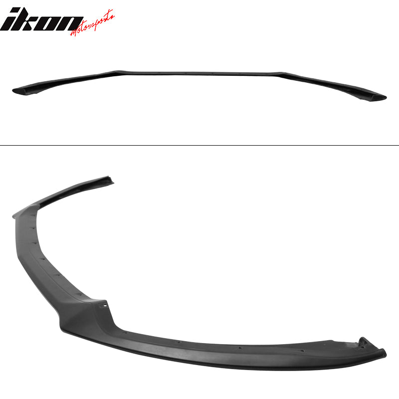 Fits 15-17 Ford Mustang Front Bumper Lip Spoiler Kit OE Style Unpainted Black PU