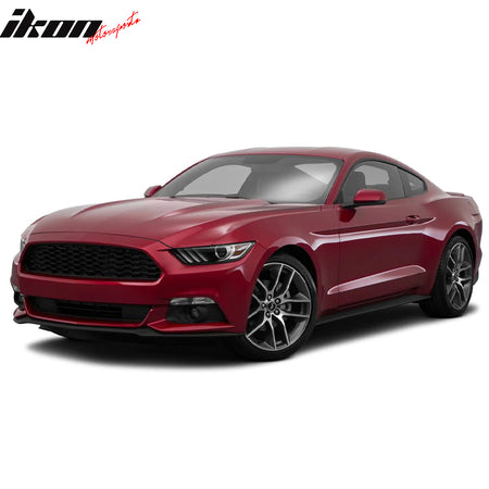 Fits 15-17 Ford Mustang Front Bumper Lip Spoiler Kit OE Style Unpainted Black PU