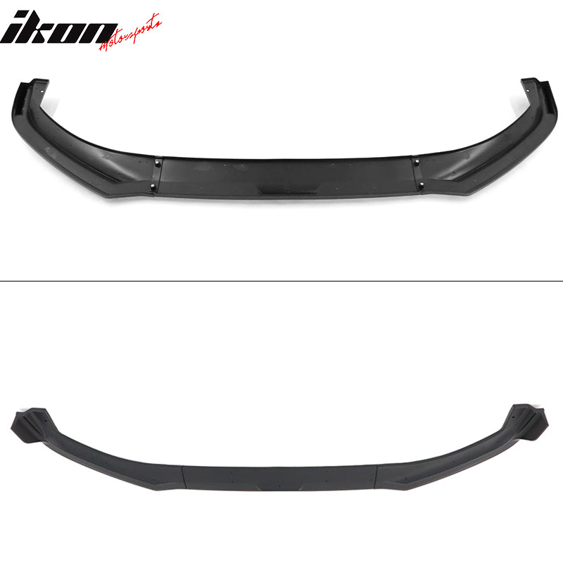 IKON MOTORSPORTS, Front Bumper Lip Compatible With 2021-2023 Ford Mustang Mach-E, 3PCS Front Bumper Lip Spoiler Air Dam Chin Splitter Bodykit IKON Style PP Polypropylene