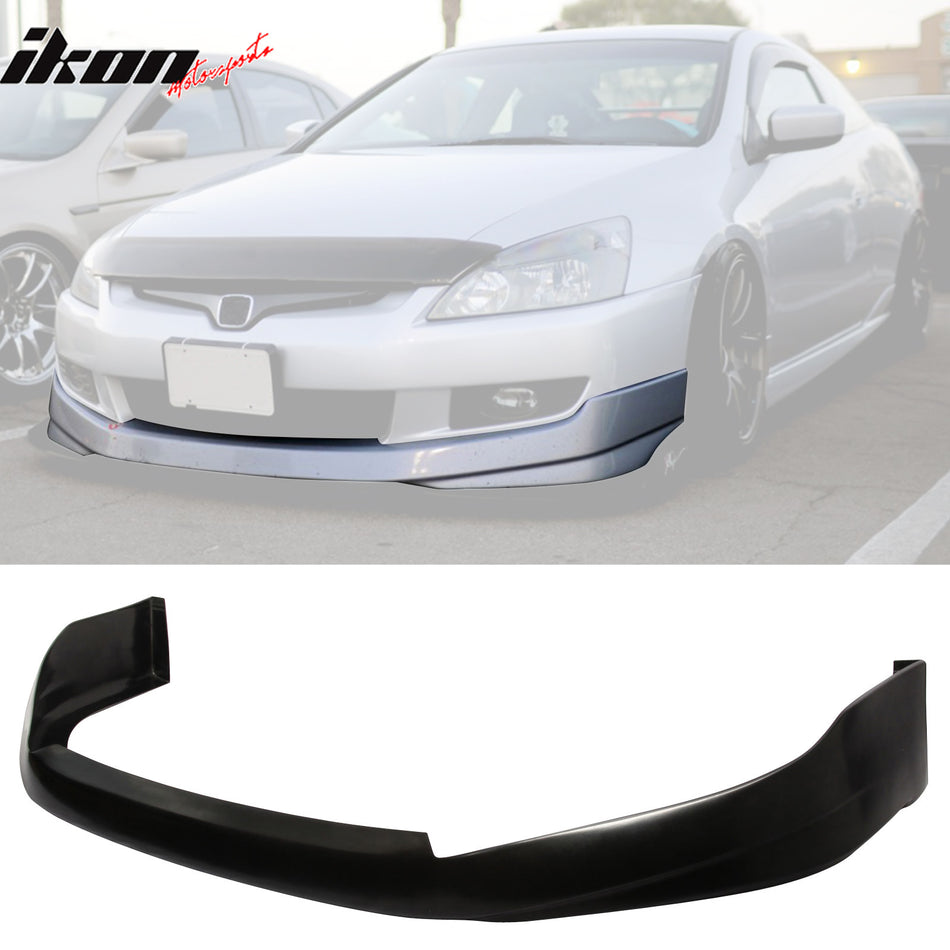 2003-05 Honda Accord 2Dr HFP Style Black Front Lip Splitter Spoiler PU