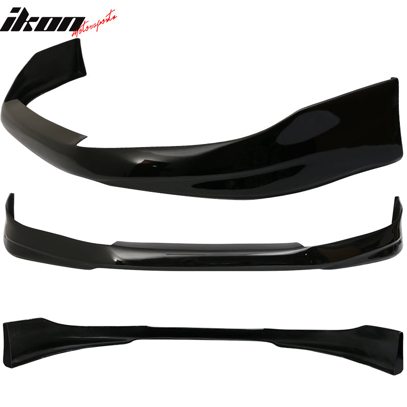 Fits 06-07 Honda Accord 2Dr HFP Style Front Bumper Lip Painted #B92P Black Pearl