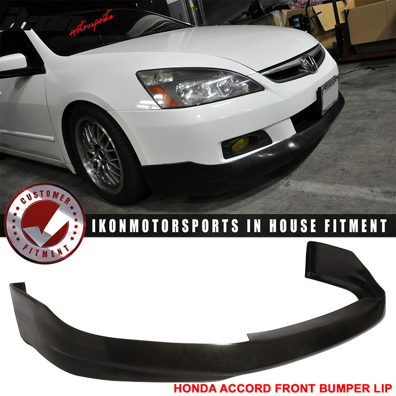 2006-2007 Honda Accord Sedan HF-P Style Unpainted Front Bumper Lip PU