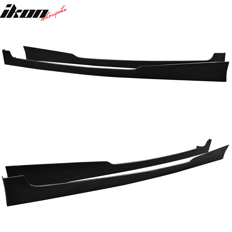 Fits 08-12 Accord 2D Coupe HFP PU Front Bumper Lip Spoiler+Side Skirts Vents