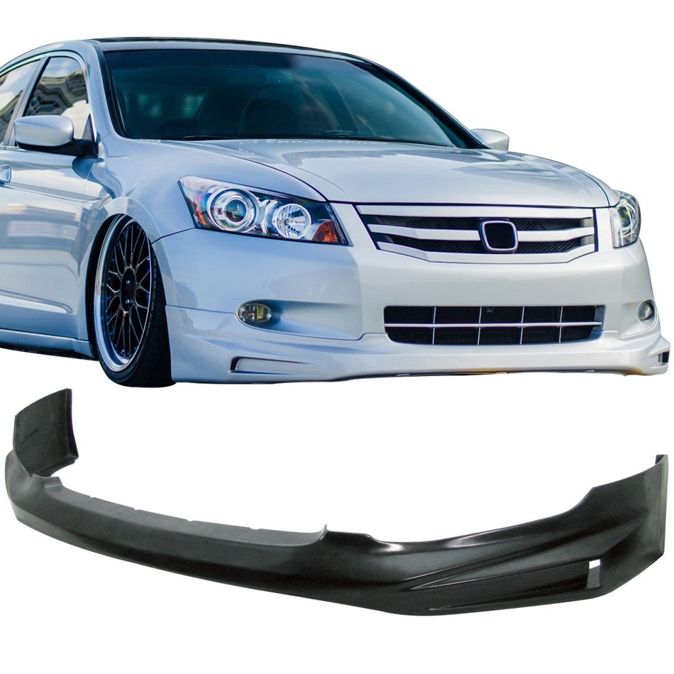 Fits 08-10 Honda Accord Mugen Type Front Bumper Lip Spoiler PU