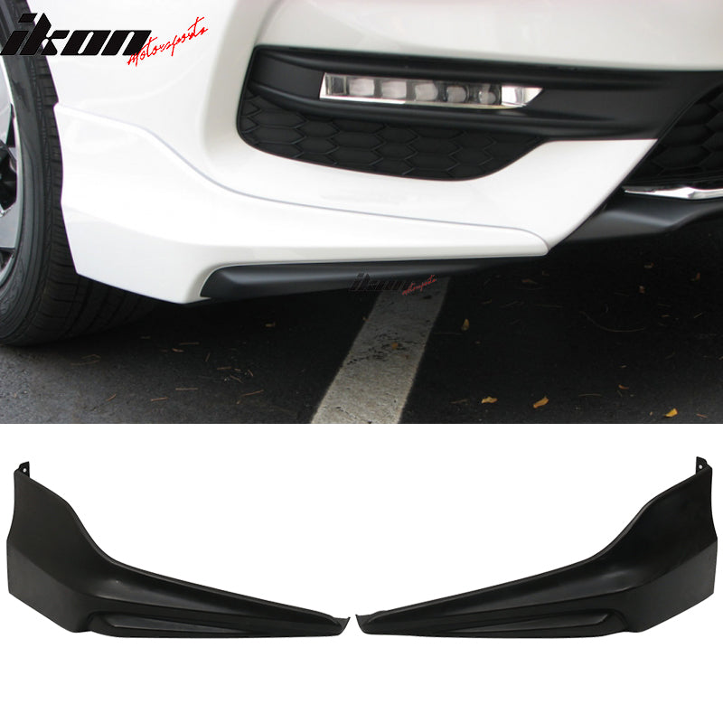 2016-2017 Honda Accord Sedan HFP Style Front Bumper Lip Apron 2PC PU