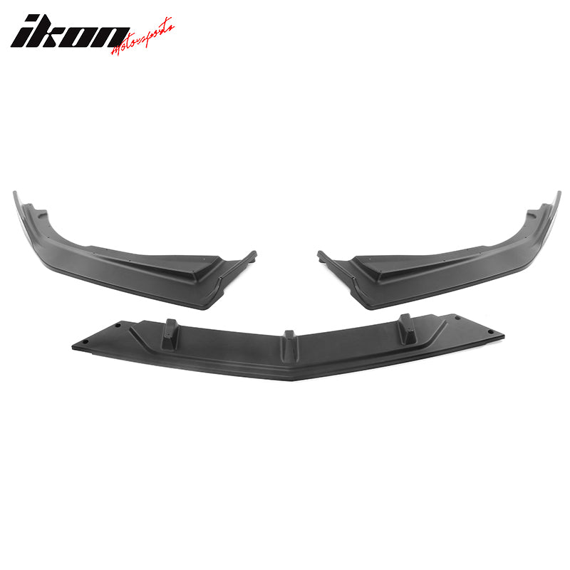 Fits 18-21 Honda Accord IKON V2 Style 3PCS Front Bumper Lip Kit PP