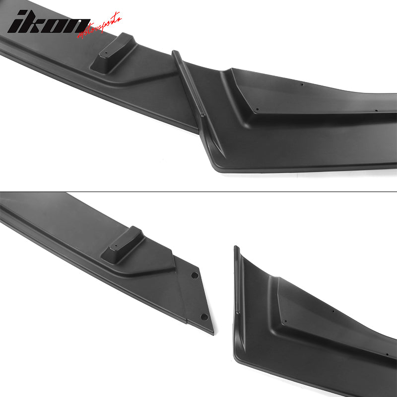 Fits 18-21 Honda Accord IKON V2 Style 3PCS Front Bumper Lip Kit PP