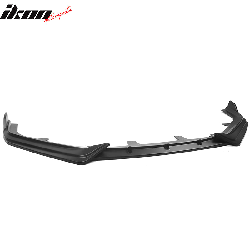 IKON MOTORSPORTS, Front Bumper Lip Compatible With 2021-2022 Honda Accord, IKON V1 Style PP 3PCS Front Protector Spoiler Splitter Kit