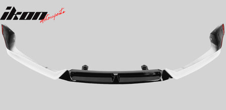 Fits 21-22 Honda Accord 3PC Front Bumper Lip Spoiler Platinum White Pearl &Black