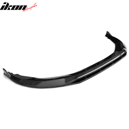 Fits 23-24 Honda Accord 11th Front Bumper Lip V1 4PC Chin Spoiler Black PP