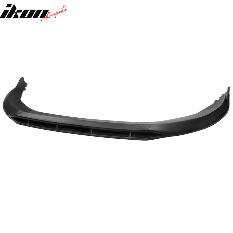 Fits 23-24 Honda Accord 11th Front Bumper Lip V1 4PC Chin Spoiler Black PP