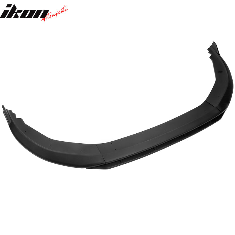 Fits 23-24 Honda Accord 11th Front Bumper Lip V1 4PC Chin Spoiler Black PP