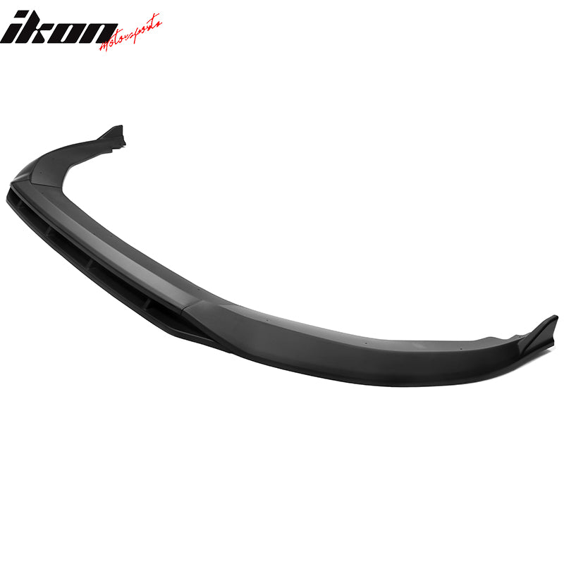 Fits 23-24 Honda Accord 11th Front Bumper Lip V1 4PC Chin Spoiler Black PP