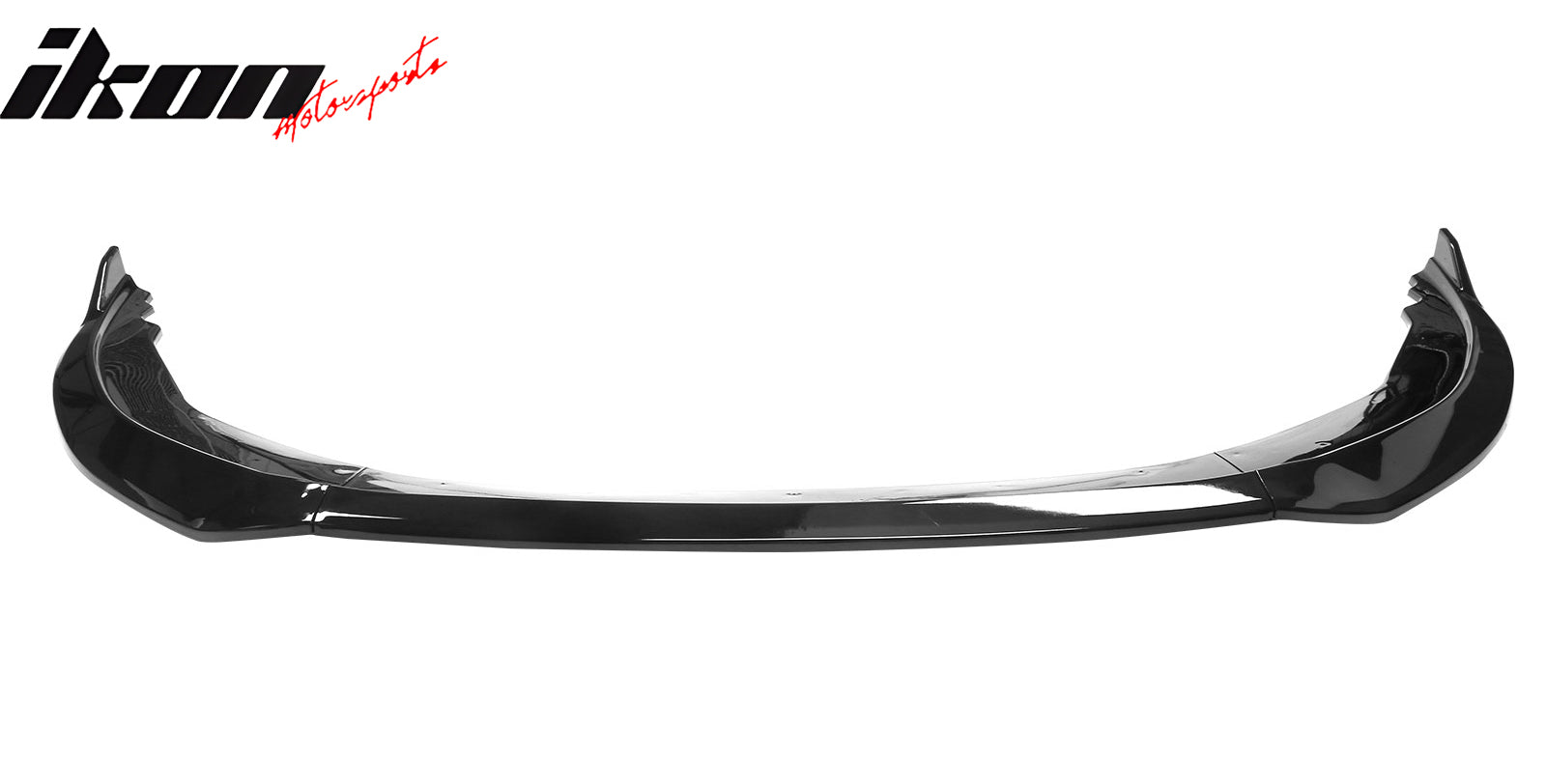 Fits 23-24 Honda Accord 11th Front Bumper Lip V2 3PC Chin Spoiler Black PP