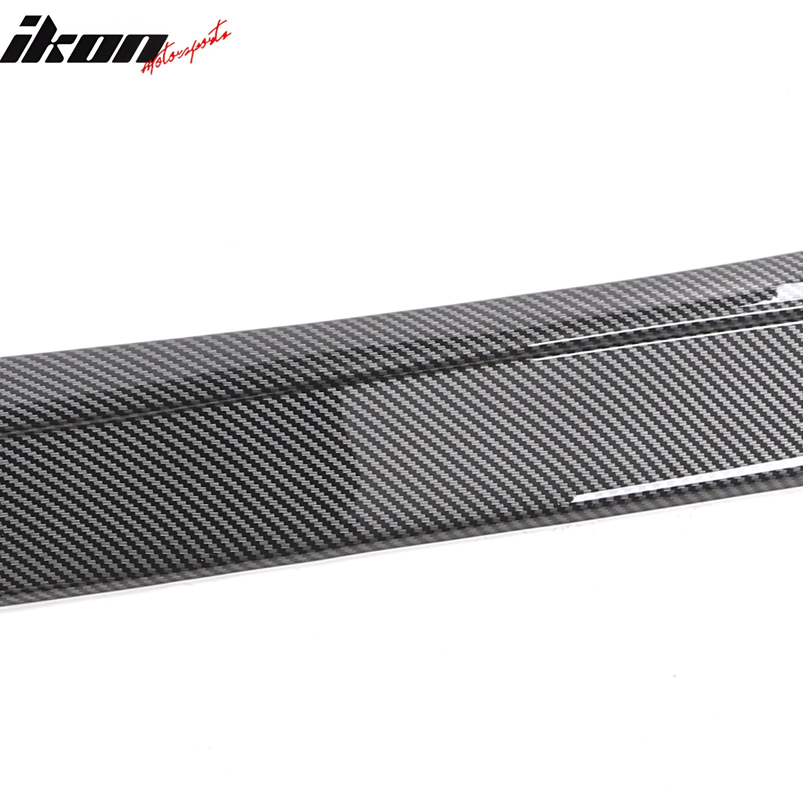 Fits 23-24 Honda Accord Sedan V3 Style Front Bumper Lip Carbon Fiber Print ABS