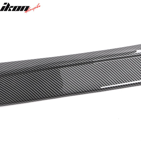 Fits 23-24 Honda Accord Sedan V3 Style Front Bumper Lip Carbon Fiber Print ABS