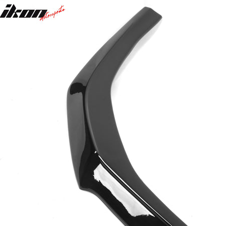 Fits 23-25 Honda Accord Sedan V3 Style Front Bumper Lip Spoiler Gloss Black ABS