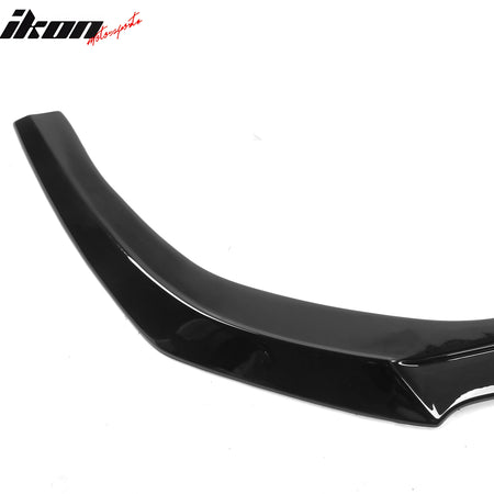 Fits 23-24 Honda Accord Sedan V3 Style Front Bumper Lip Spoiler Gloss Black ABS