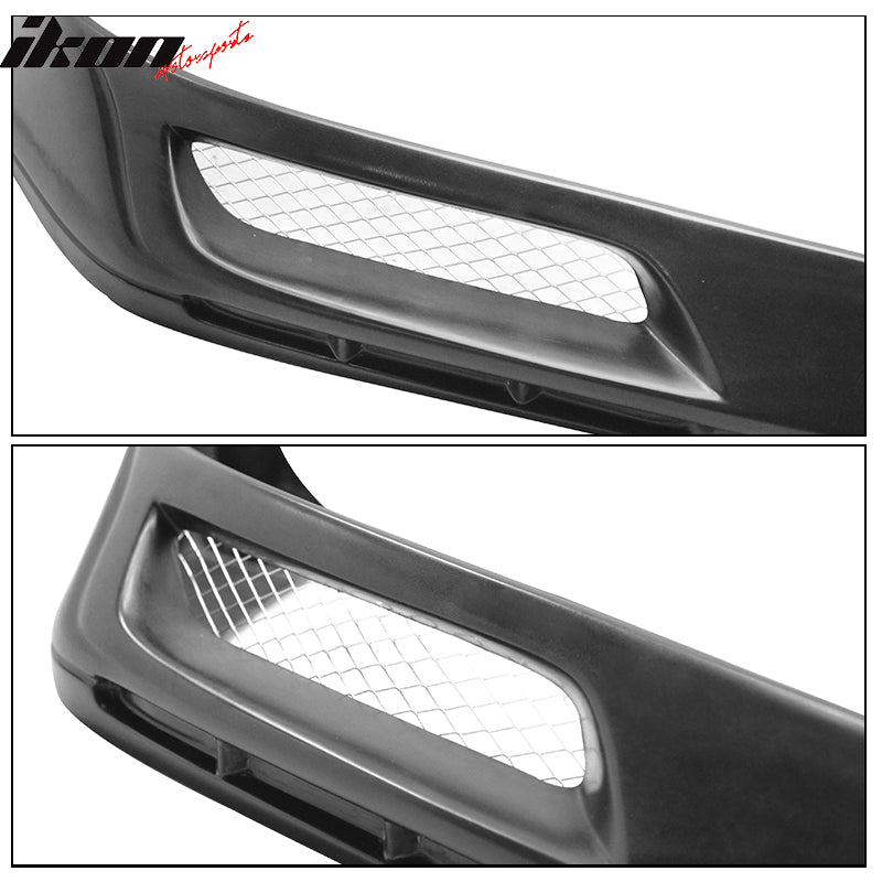 Fits 98-02 Honda Accord Coupe Type J Front Bumper Lip Spoiler Bodykit Guard PU