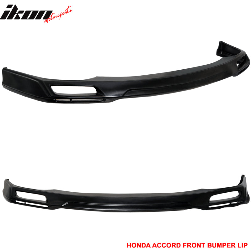 Fits 98-02 Honda Accord Sedan V Style Front Bumper Lip Unpainted - PU