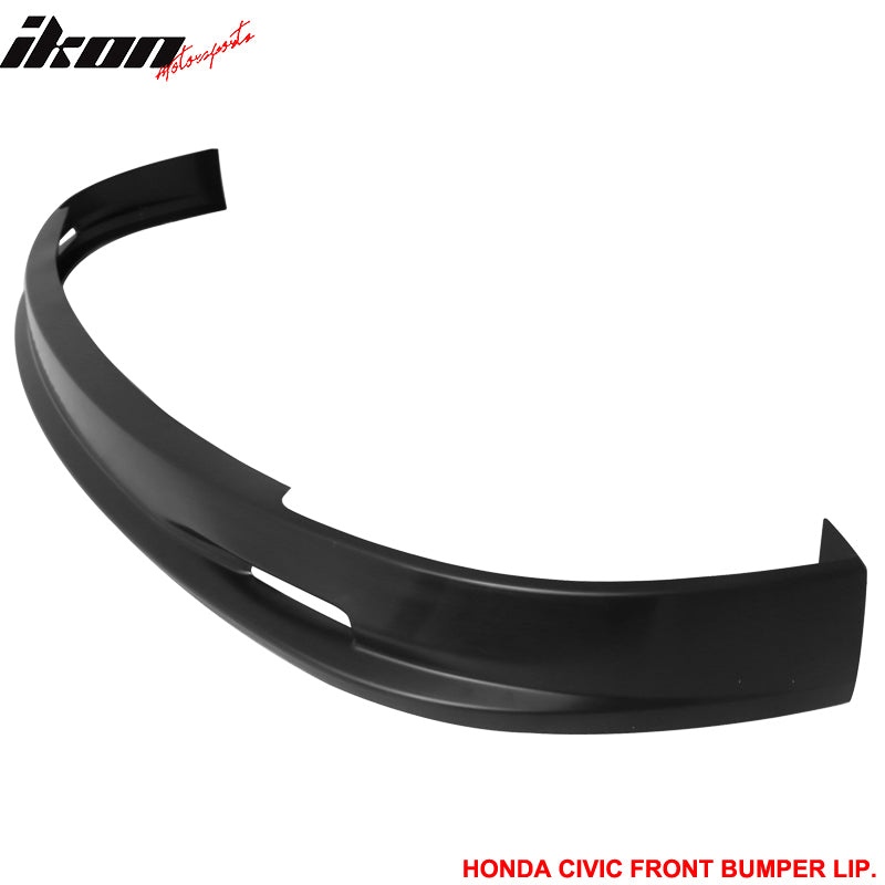 Fits 01-03 Honda Civic 2/4Dr Mugen Style PP Front Bumper Lip Spoiler Unpainted